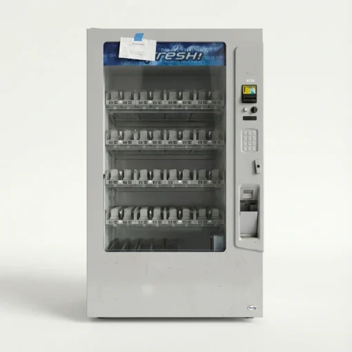 Vendo Vue 40 Glass-Front Beverage Vending Machine – Robotic Delivery, 40 Select